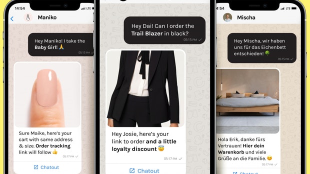 WhatsApp shopping ensures larger shopping carts (in German)